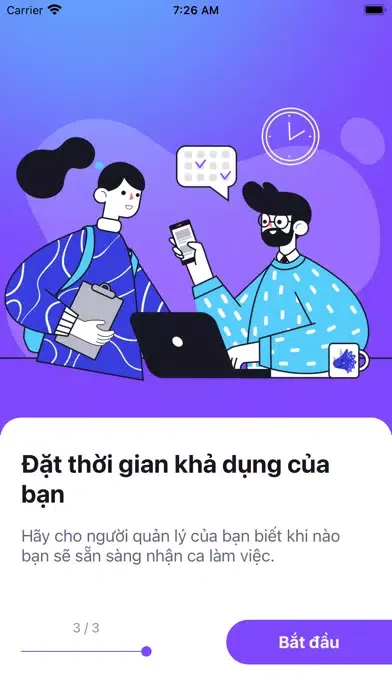 Tangkapan layar Bestaff - Chấm công xếp lịch