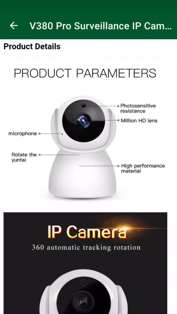 V380 Pro Smart Camera Guide Screenshots
