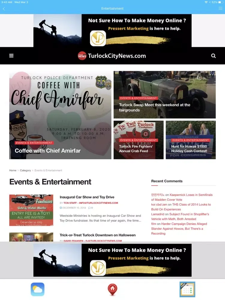 Turlock City News app iPad  سکرین شاٹس