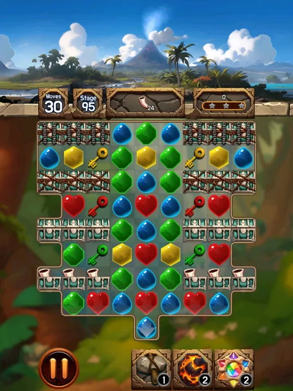 Tangkapan skrin Jewel Dino World iPad 