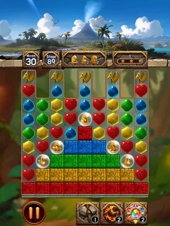 Tangkapan skrin Jewel Dino World iPad 