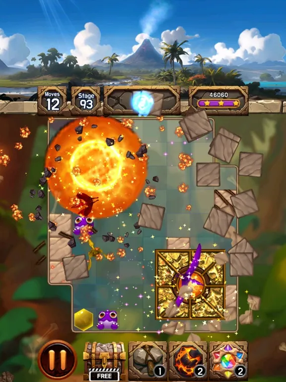 Tangkapan skrin Jewel Dino World iPad 