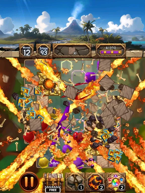 Tangkapan skrin Jewel Dino World iPad 