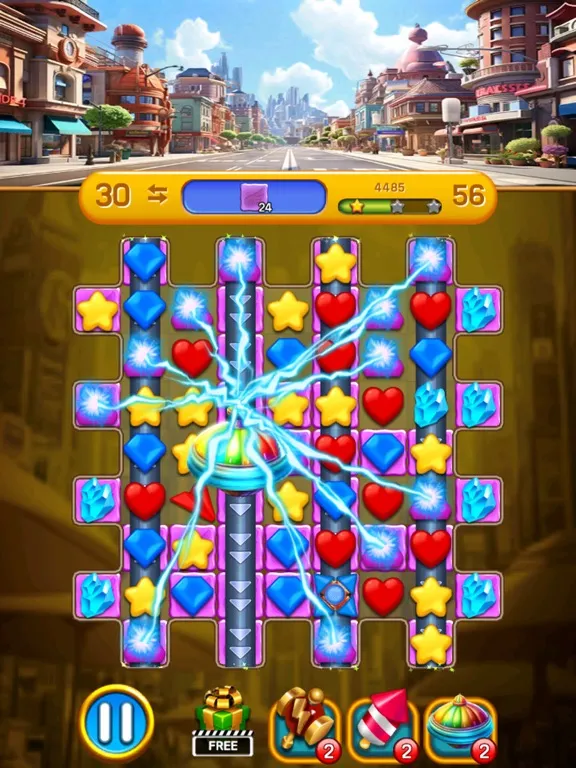 Zrzuty ekranu Dream City: Match3 blast iPad 