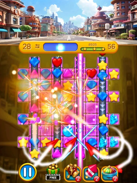 Zrzuty ekranu Dream City: Match3 blast iPad 