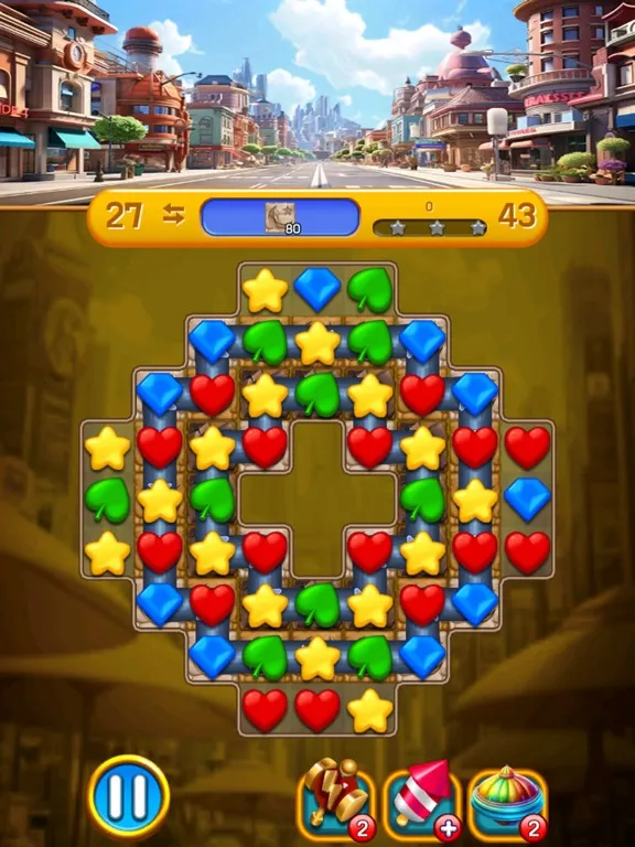 Zrzuty ekranu Dream City: Match3 blast iPad 