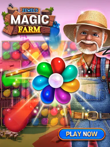 Captures d'écran de Jewel Magic Farm : Match 3