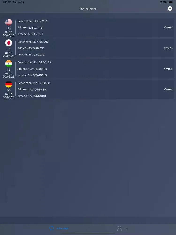 V2rayHub iPad  Screenshots