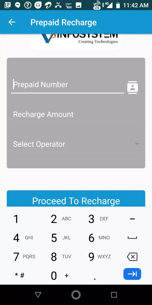Zrzuty ekranu Recharge App