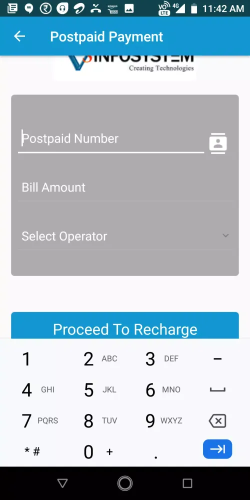 Zrzuty ekranu Recharge App