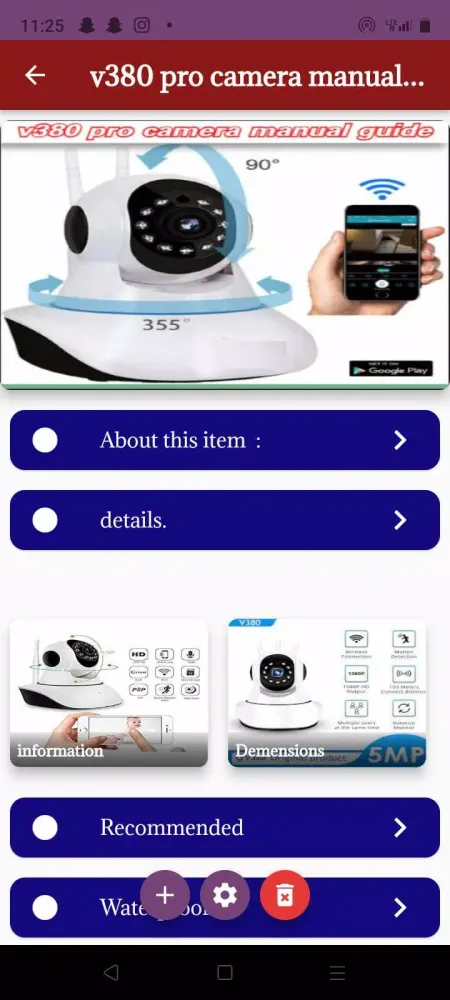 v380 pro camera manual guide应用截图