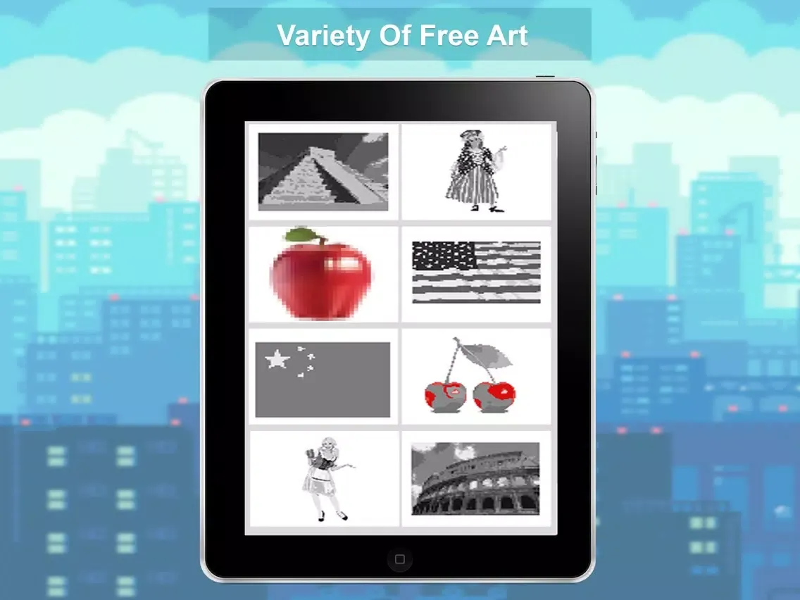 ภาพหน้าจอของ Sandbox Coloring of Pixel Art iPad 