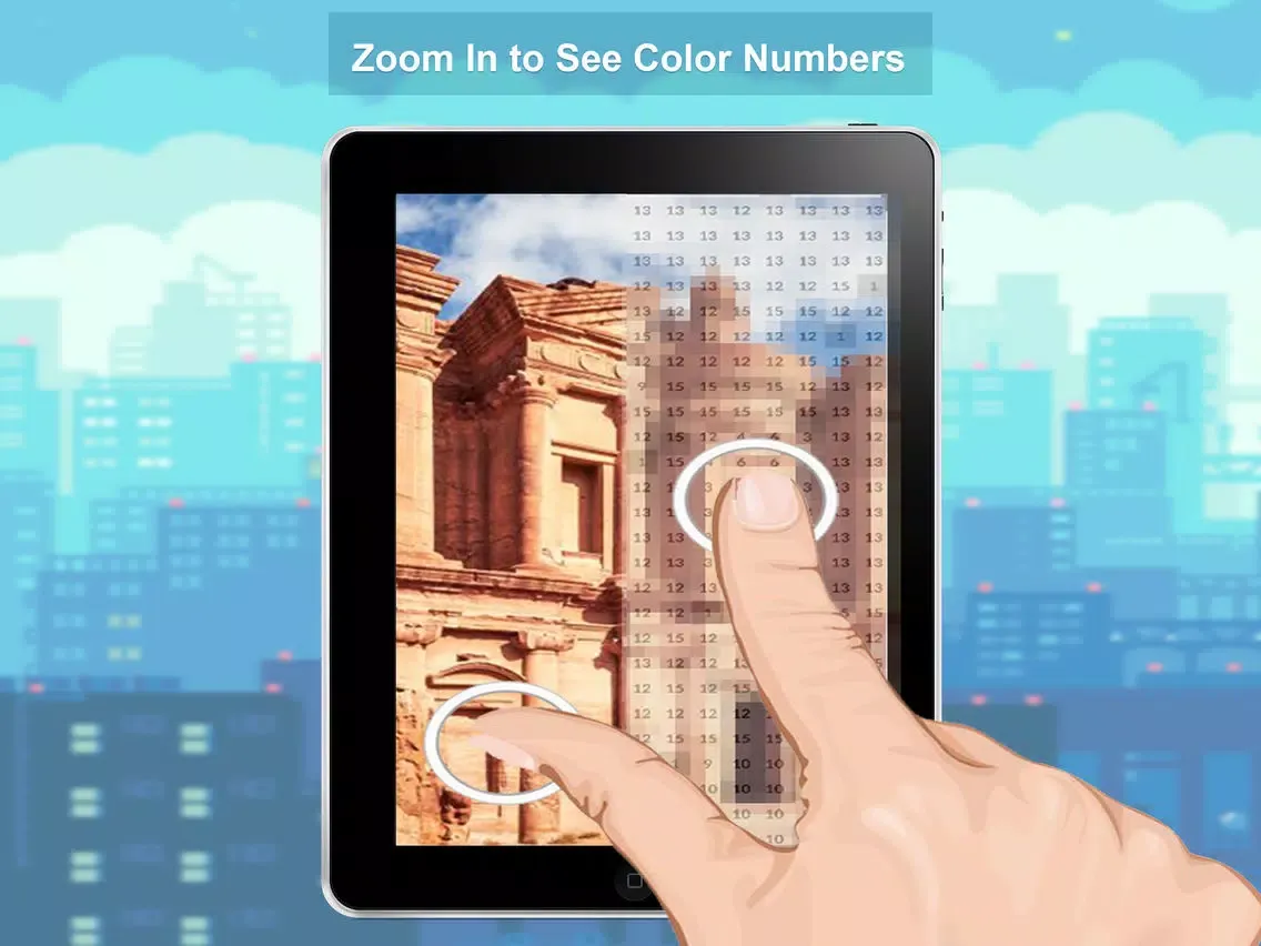 ภาพหน้าจอของ Sandbox Coloring of Pixel Art iPad 