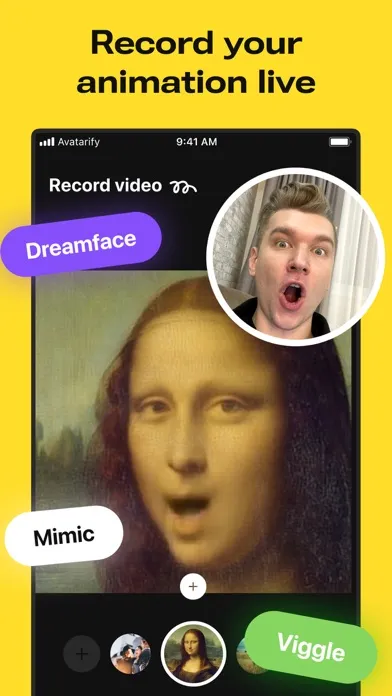 Captures d'écran de Avatarify: AI Face Animator