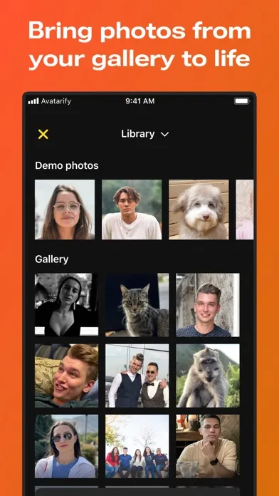 Captures d'écran de Avatarify: AI Face Animator