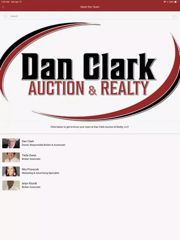 Dan Clark Auction & Realty LLC iPad  स्क्रीनशॉट
