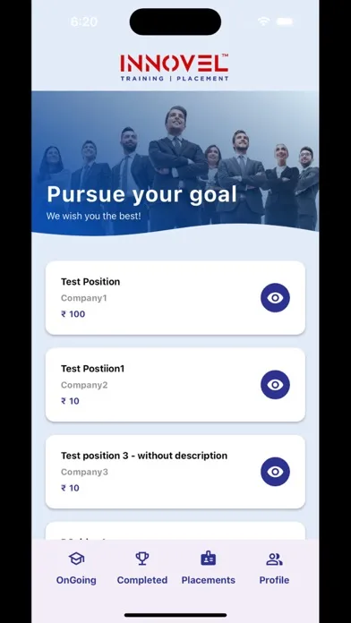 Captures d'écran de INNOVEL-Student App