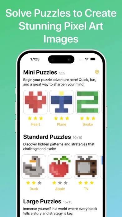 تصاویر Nonogram — Logic Cross Puzzle