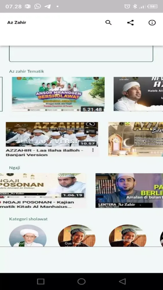 Tangkapan layar Az Zahir : Habib Biddin