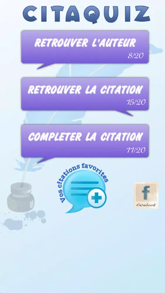 ภาพหน้าจอของ Citaquiz - Le jeu des citations