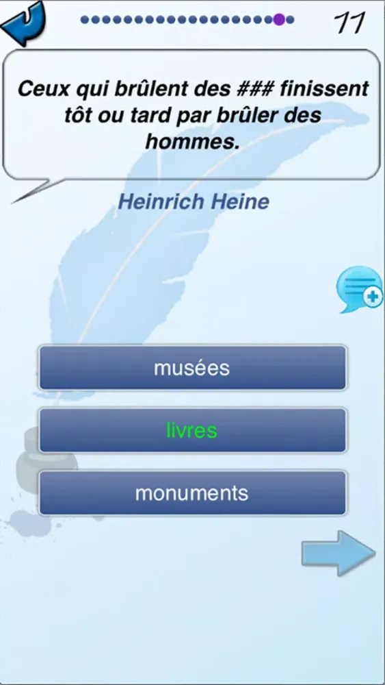 ภาพหน้าจอของ Citaquiz - Le jeu des citations