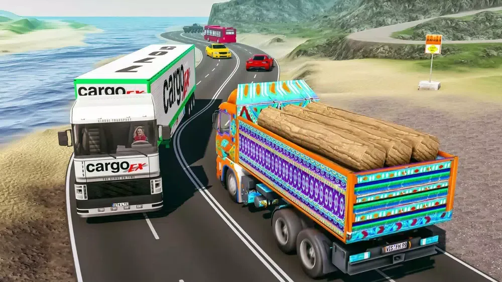 Capturas de tela do Indian Offroad Truck Driving