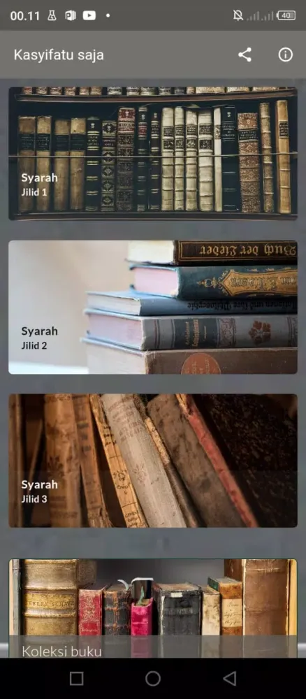 ภาพหน้าจอของ Kasyifatus saja & Terjemah