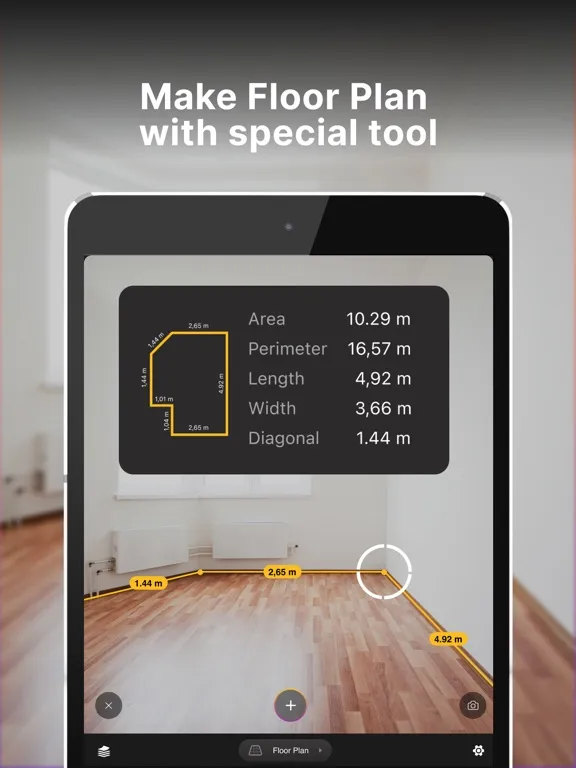 Measuring Tape: Digital Ruler iPad 應用截圖
