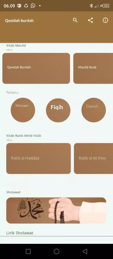 Burdah : Qosidah Teks & Mp3 Screenshots