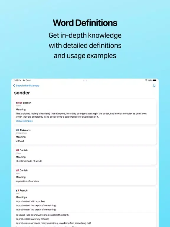 تصاویر Wordpedia Dictionary: Words + iPad 