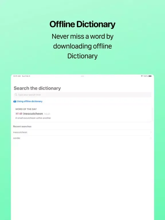 تصاویر Wordpedia Dictionary: Words + iPad 