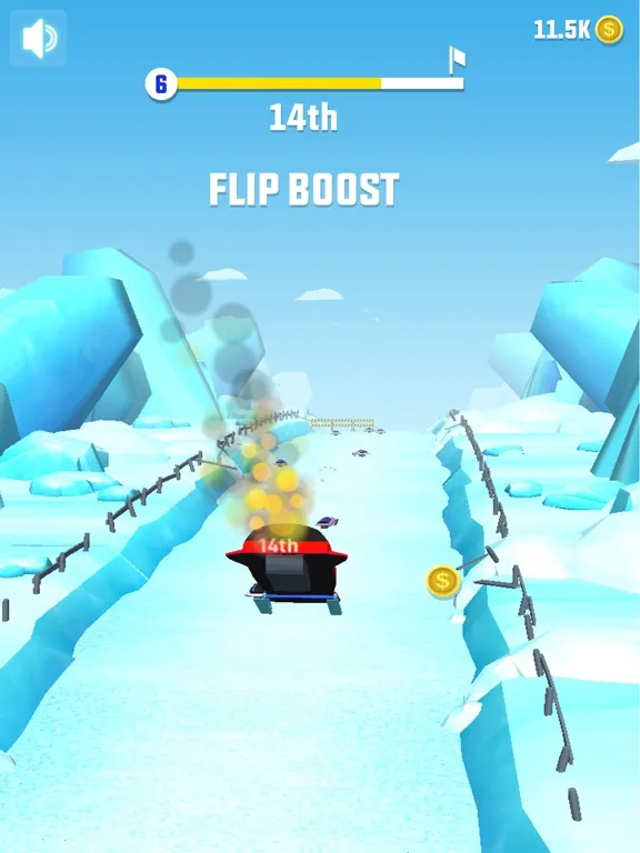 Tangkapan layar Flippy Snow Rider Race iPad 
