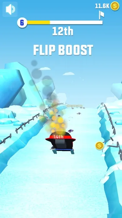 Tangkapan layar Flippy Snow Rider Race