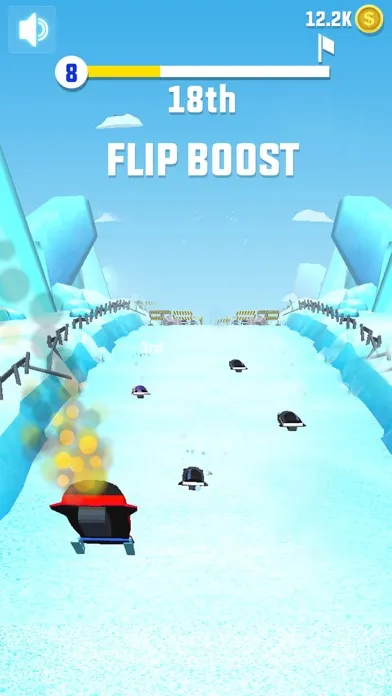 Tangkapan layar Flippy Snow Rider Race