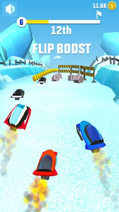 Tangkapan layar Flippy Snow Rider Race
