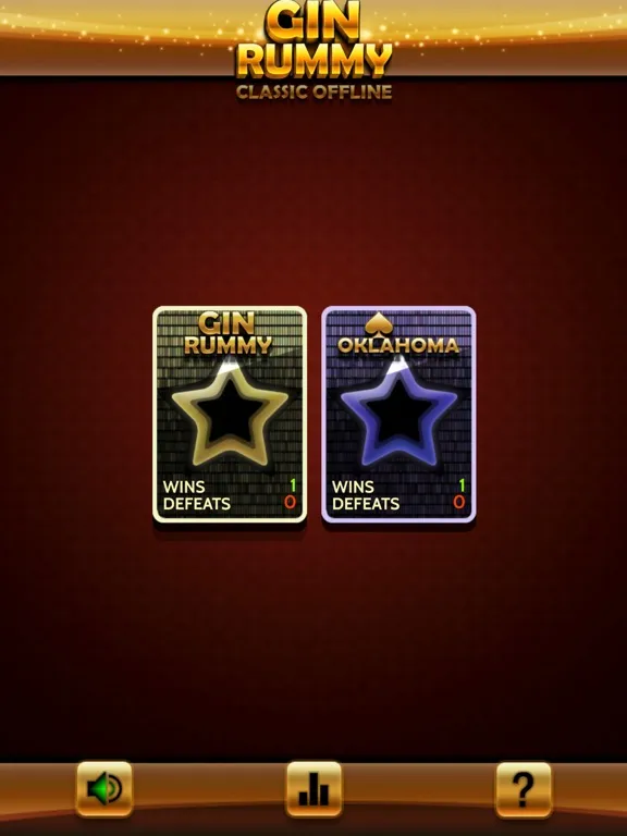 Gin Rummy Classic card offline iPad 应用截图