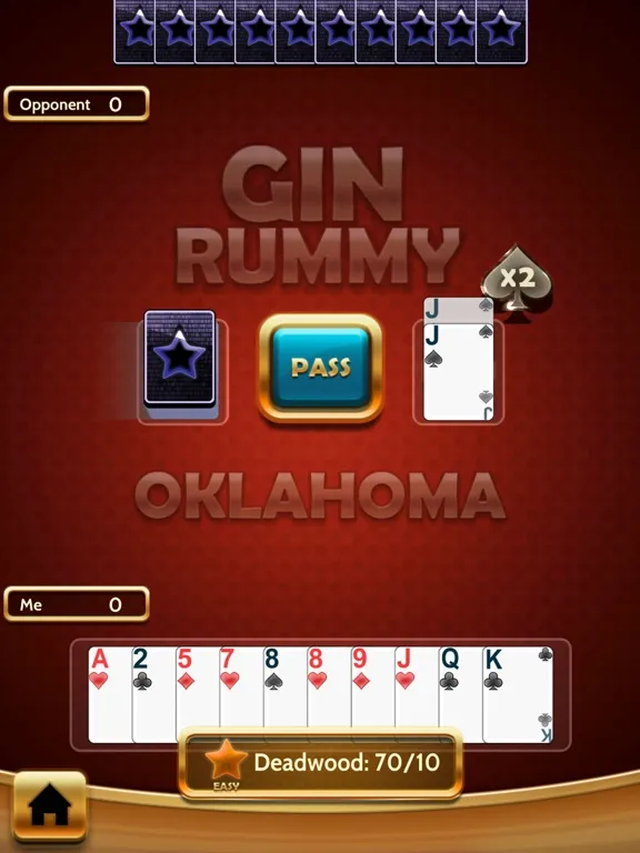 Gin Rummy Classic card offline iPad 应用截图