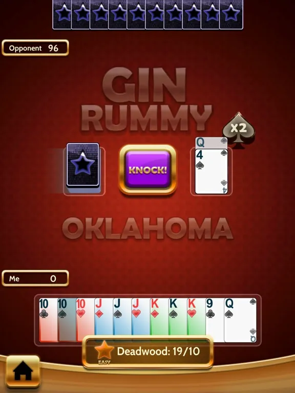 Gin Rummy Classic card offline iPad 应用截图