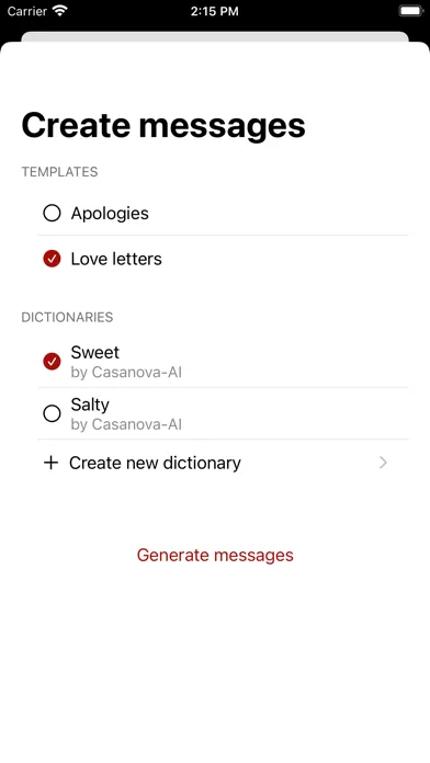 Casanova AI स्क्रीनशॉट