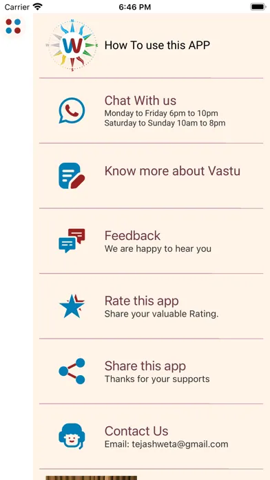 Ảnh chụp màn hình của Vaastu Wisdom in ENG/GUJ/HINDI