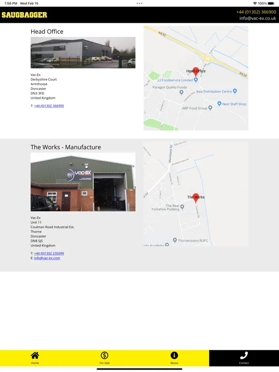 Saugbagger iPad  Screenshots