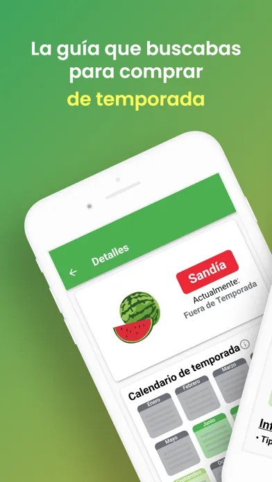 Captures d'écran de TemporadApp - Fruta y Verdura