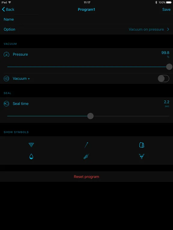 Zrzuty ekranu VacAssist iPad 