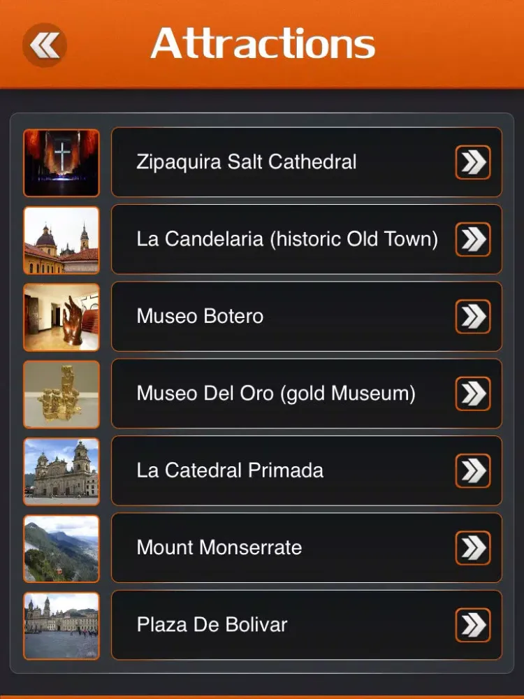 Bogota City Travel Guide iPad  Screenshots