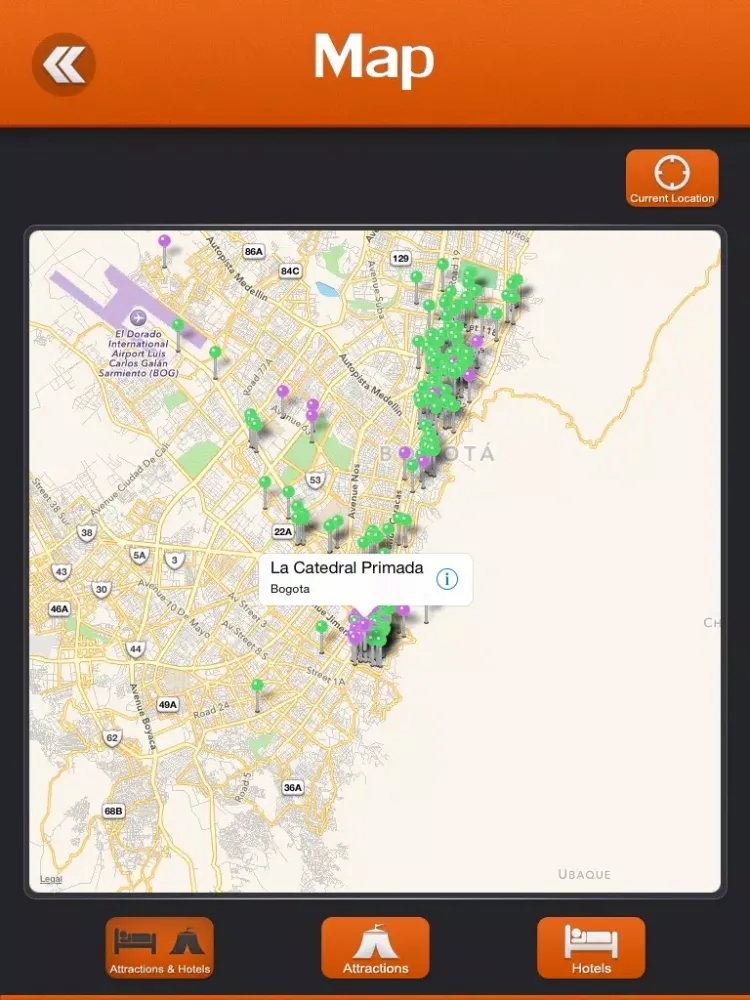 Bogota City Travel Guide iPad  Screenshots