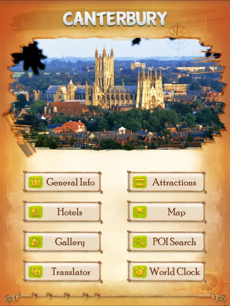 ภาพหน้าจอของ Canterbury City Guide iPad 