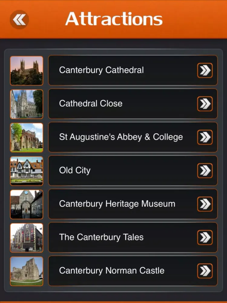 ภาพหน้าจอของ Canterbury City Guide iPad 