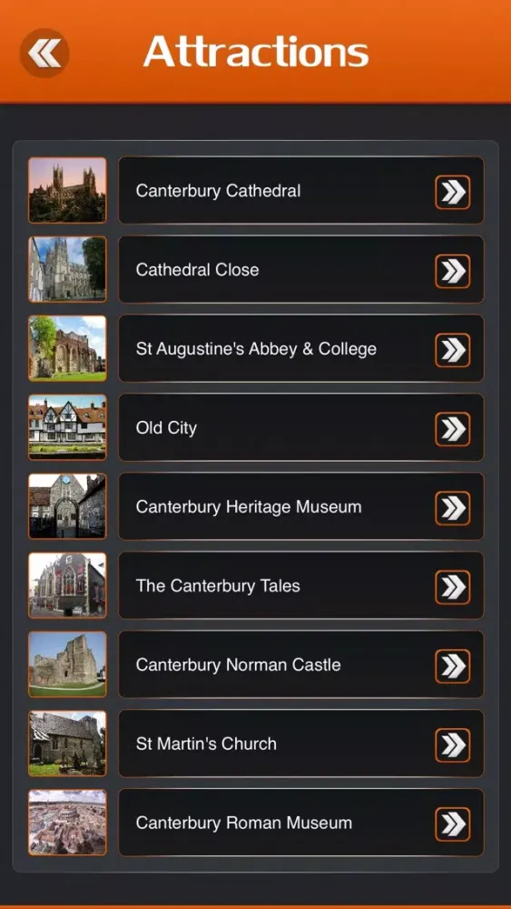 ภาพหน้าจอของ Canterbury City Guide