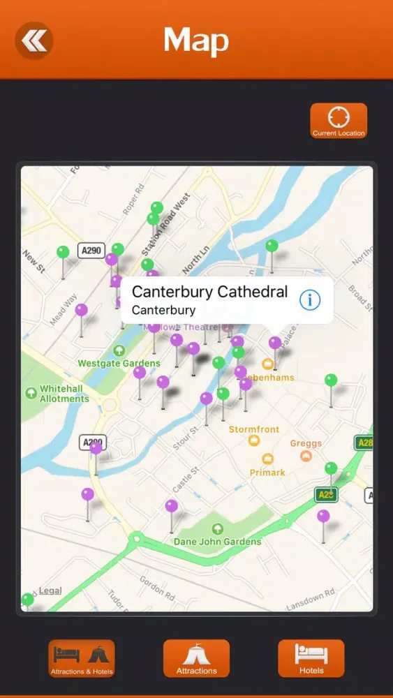 ภาพหน้าจอของ Canterbury City Guide