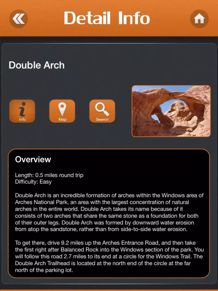 Tangkapan skrin Hiking in Arches National Park iPad 